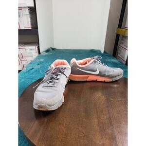 Nike Air Max Shoes Size 9 Womens Gray Orange Running Marathon Gym 719916-011
